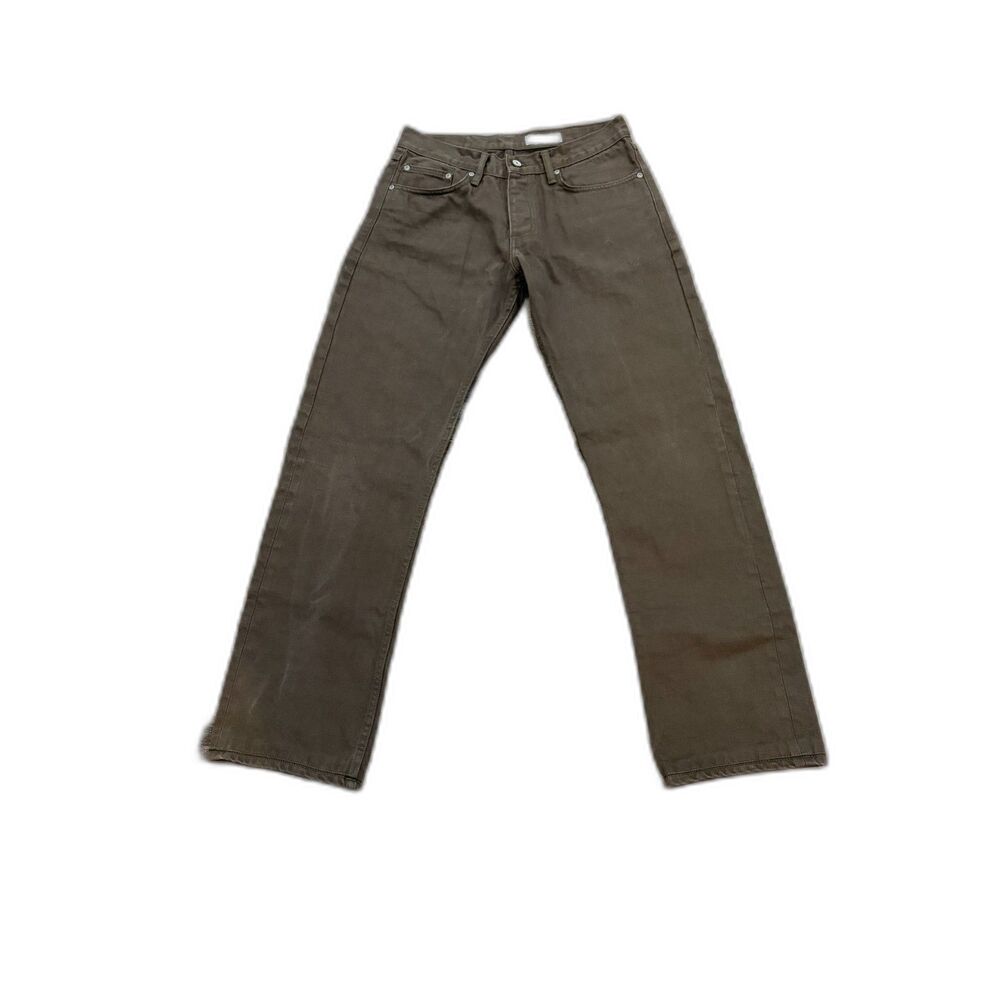 GUSTIN #567 Selvedge Denim Jeans Tag Sz 34 Measures 31x30.5 Button Fly Straight